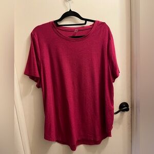 Beyond Yoga Fuchsia Short Sleeve Tee